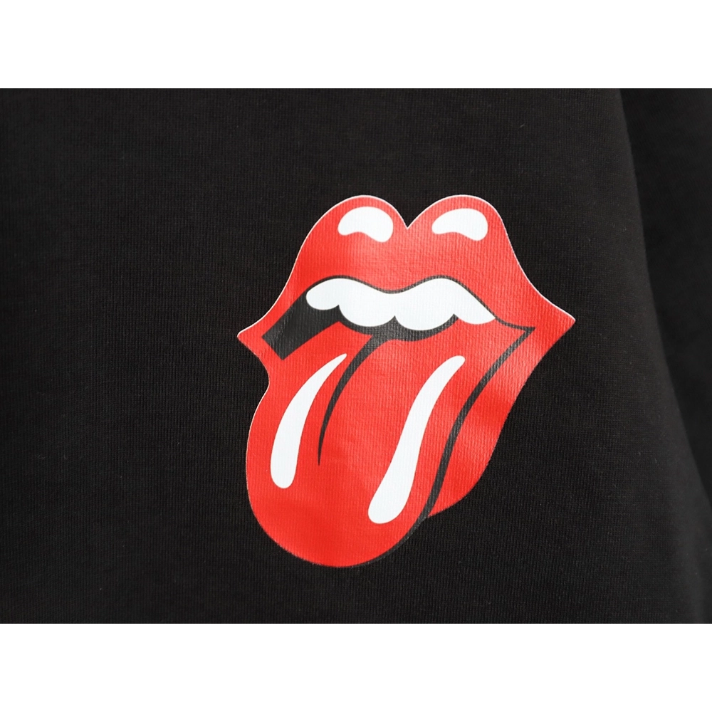 Chrome Hearts Red "Big Tongue" Print Short-Sleeve T-Shirt TSK1,Chrome Hearts
