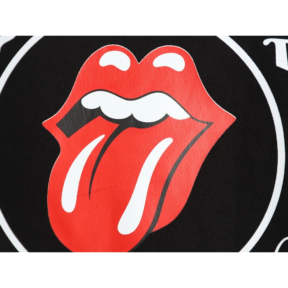 Chrome Hearts Red "Big Tongue" Print Short-Sleeve T-Shirt TSK1,Chrome Hearts