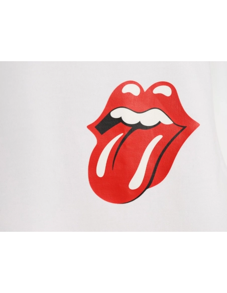 Chrome Hearts Red "Big Tongue" Print Short-Sleeve T-Shirt,Chrome Hearts