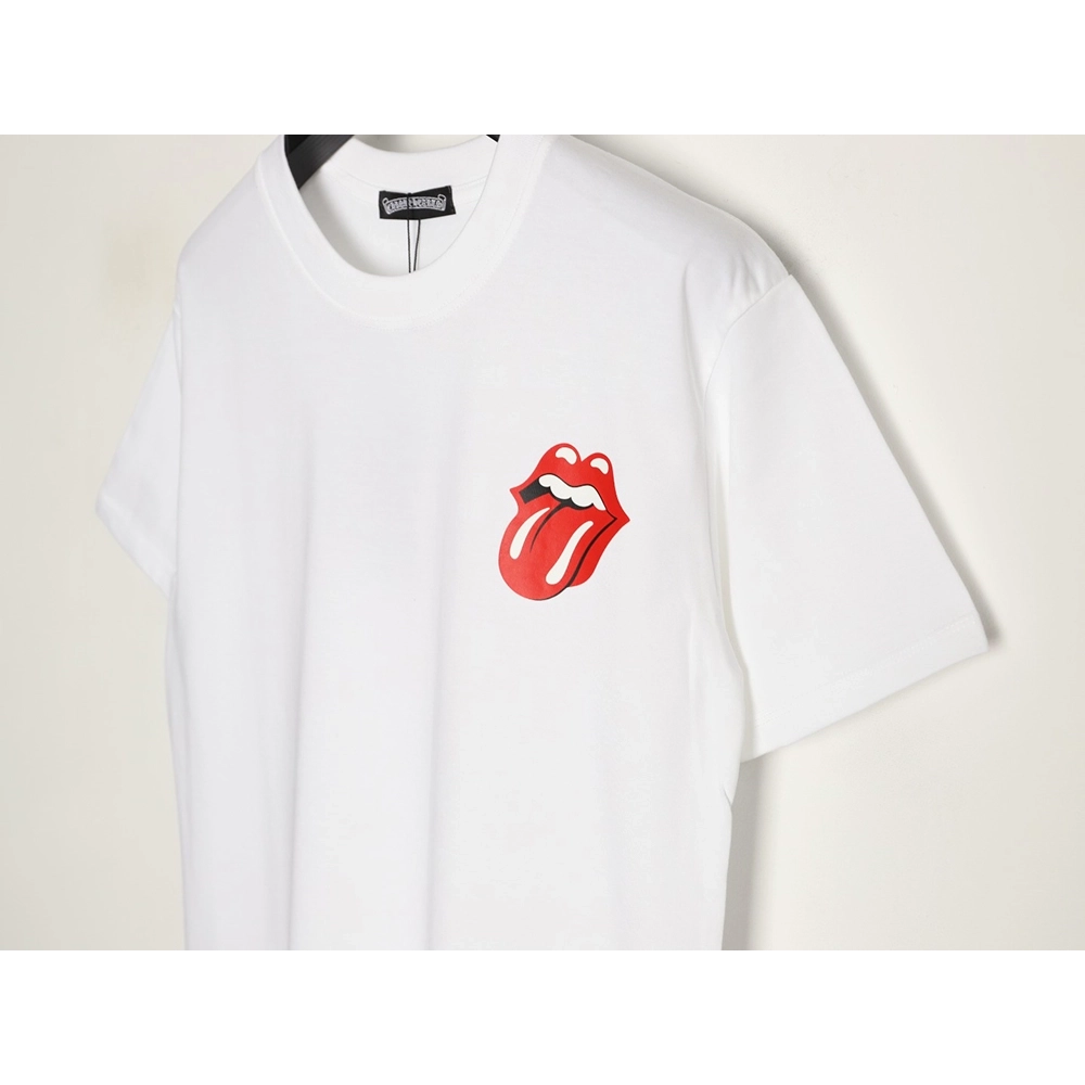 Chrome Hearts Red "Big Tongue" Print Short-Sleeve T-Shirt,Chrome Hearts