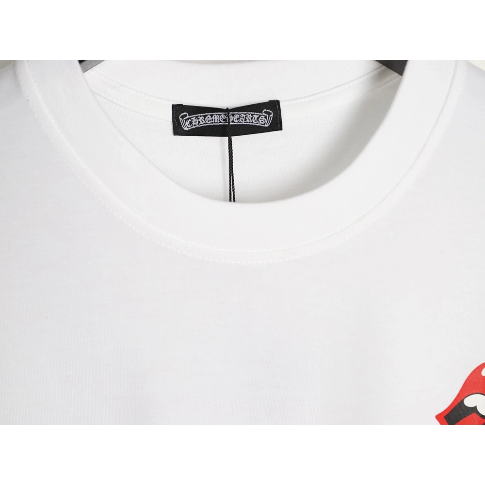 Chrome Hearts Red "Big Tongue" Print Short-Sleeve T-Shirt,Chrome Hearts