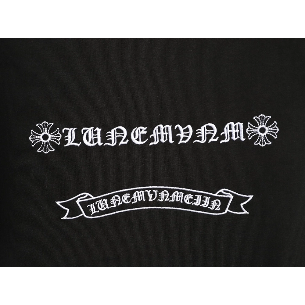 Chrome Hearts Leather Label Cross Hardware Short-Sleeve T-Shirt TSK1,Chrome Hearts