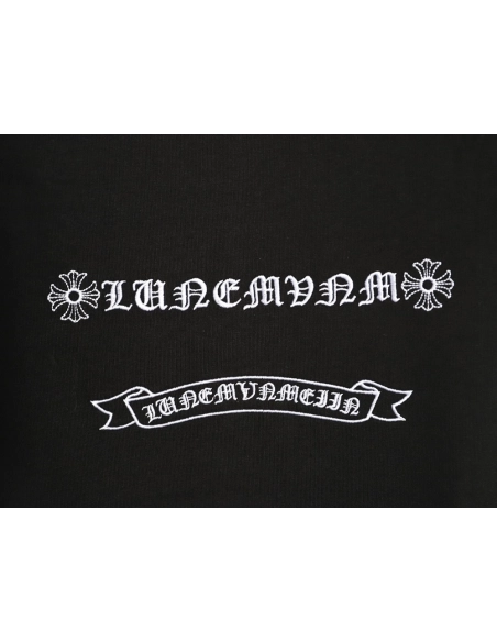 Chrome Hearts Leather Label Cross Hardware Short-Sleeve T-Shirt TSK1,Chrome Hearts