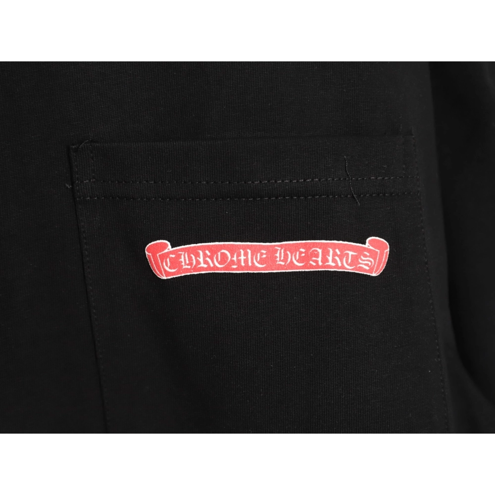 Chrome Hearts Pink Graffiti Print Short-Sleeve T-Shirt TSK1,Chrome Hearts