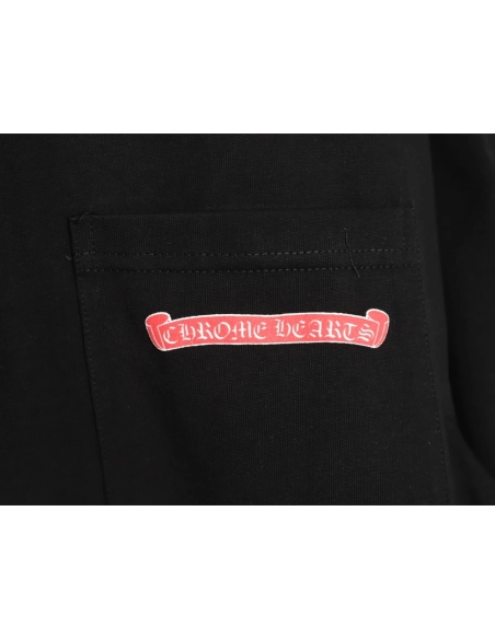 Chrome Hearts Pink Graffiti Print Short-Sleeve T-Shirt TSK1,Chrome Hearts