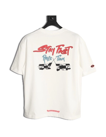 Chrome Hearts Pink Graffiti Print Short-Sleeve T-Shirt,Chrome Hearts