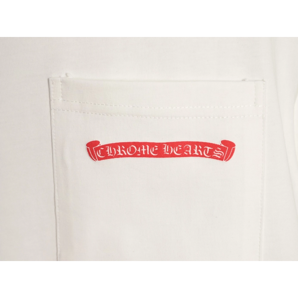 Chrome Hearts Pink Graffiti Print Short-Sleeve T-Shirt,Chrome Hearts