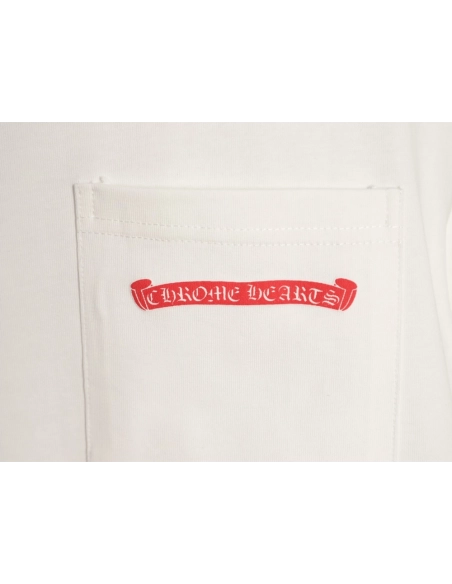 Chrome Hearts Pink Graffiti Print Short-Sleeve T-Shirt,Chrome Hearts