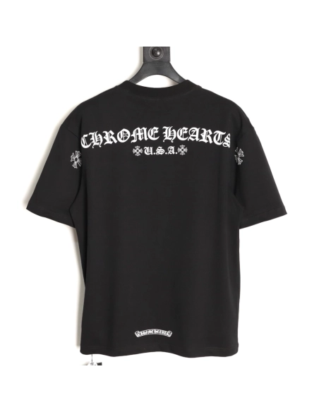 Chrome Hearts 3D Sanskrit Print Short-Sleeve T-Shirt TSK1,Chrome Hearts
