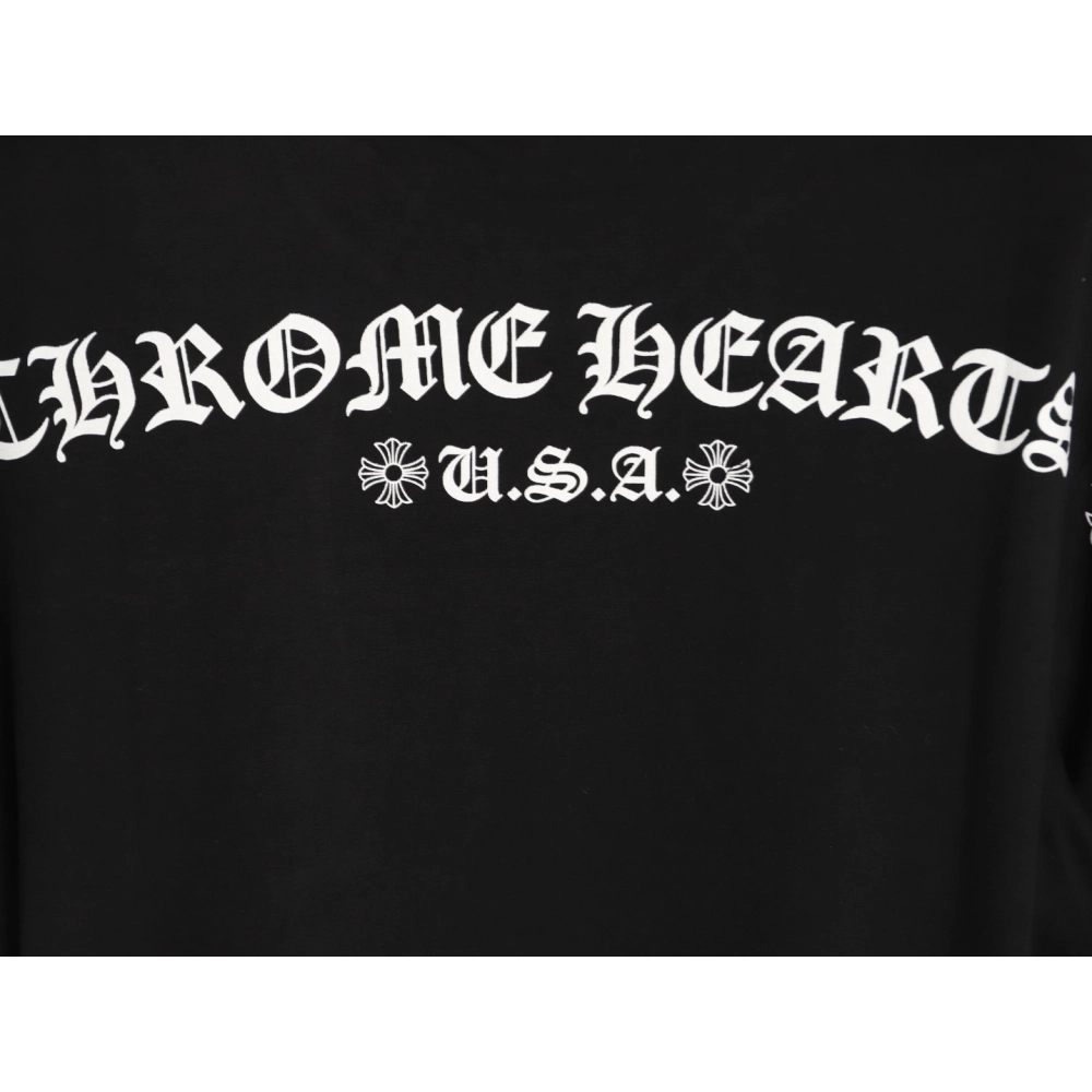 Chrome Hearts 3D Sanskrit Print Short-Sleeve T-Shirt TSK1,Chrome Hearts