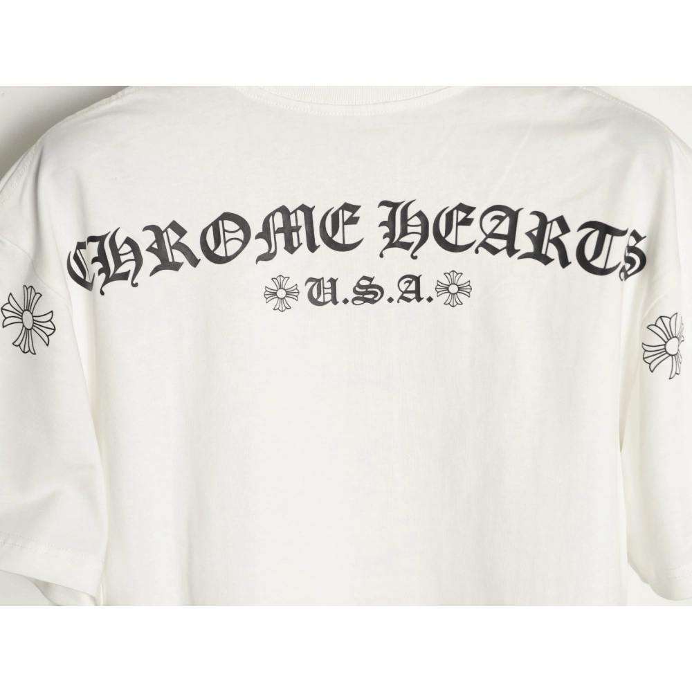 Chrome Hearts 3D Sanskrit Print Short-Sleeve T-Shirt,Chrome Hearts