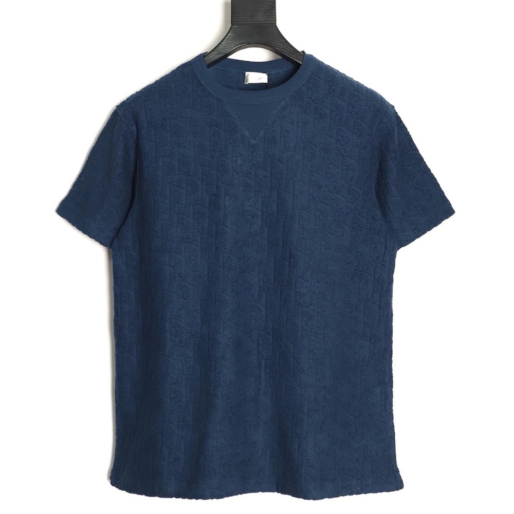Dior Classic Monogram Jacquard Terry Short-Sleeve T-Shirt,Dior