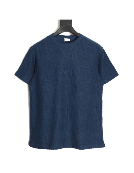 Dior Classic Monogram Jacquard Terry Short-Sleeve T-Shirt,Dior