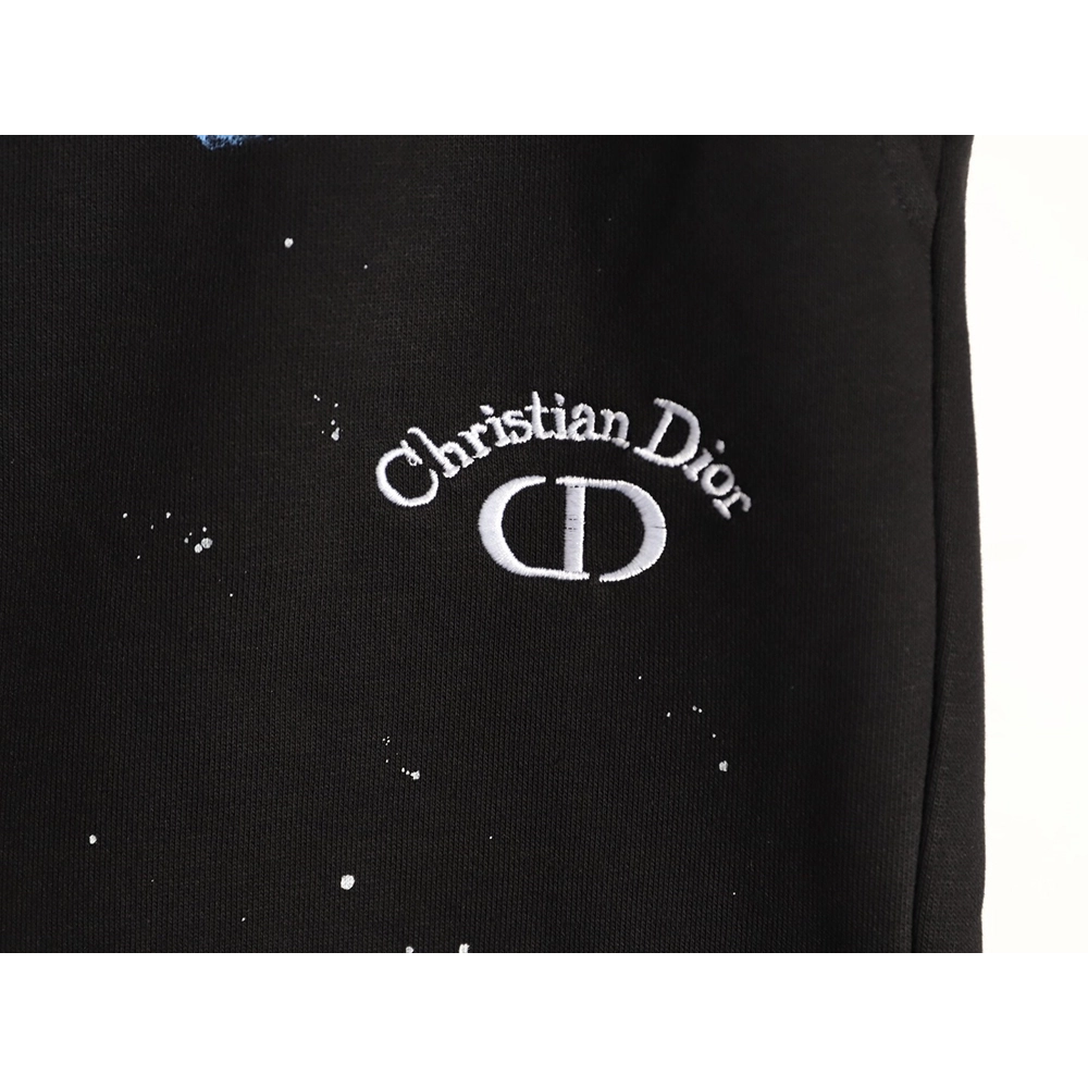 Dior Inkjet Graffiti Embroidered Logo Shorts,Dior