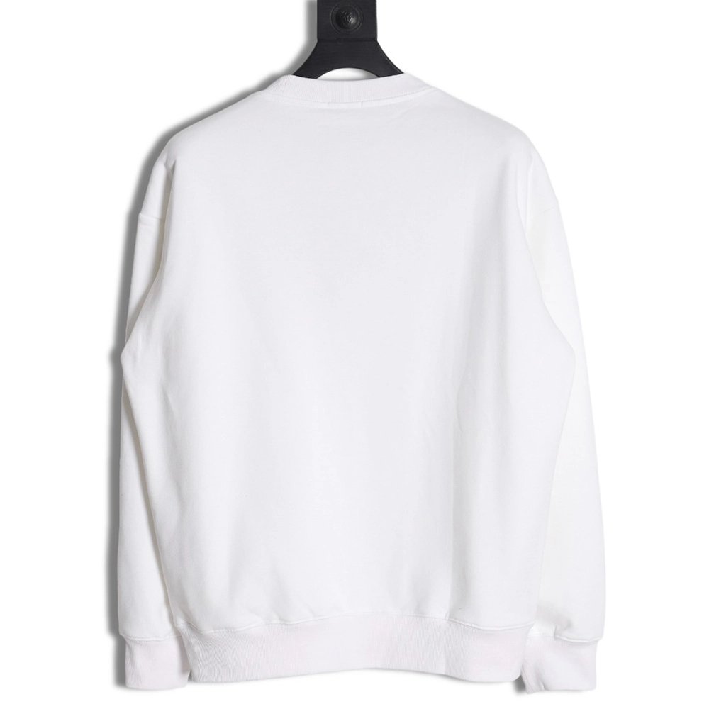Dior Silver Logo Embroidered Crew Neck Sweatshirt,Dior