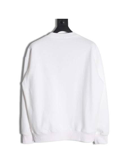 Dior Silver Logo Embroidered Crew Neck Sweatshirt,Dior