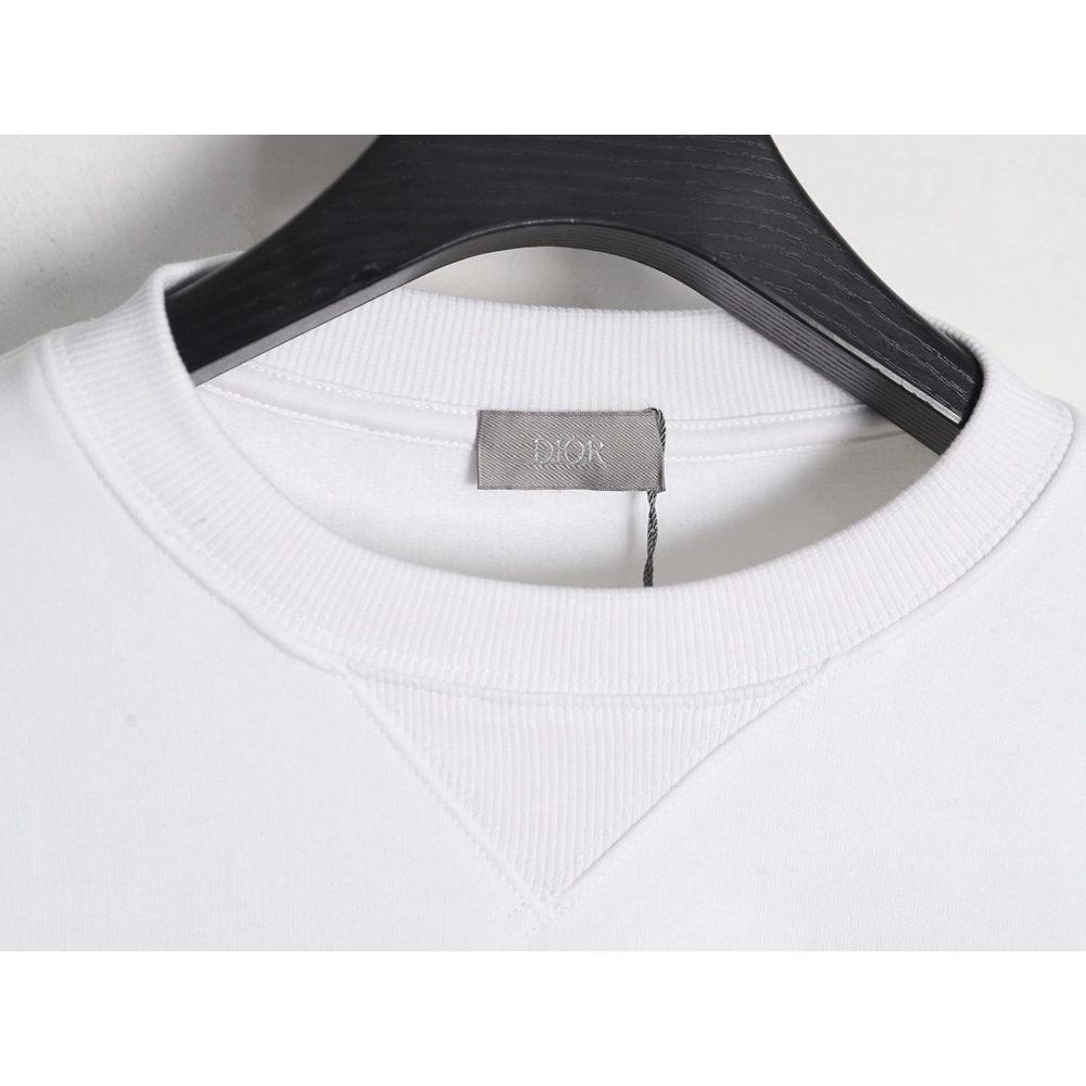 Dior Silver Logo Embroidered Crew Neck Sweatshirt,Dior