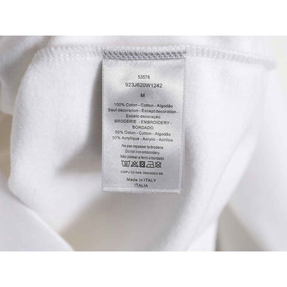 Dior Silver Logo Embroidered Crew Neck Sweatshirt,Dior