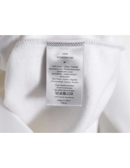 Dior Silver Logo Embroidered Crew Neck Sweatshirt,Dior