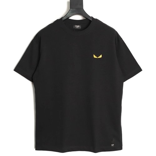 Fendi Monster Eyes Embroidered Short-Sleeve T-Shirt TSK1,Fendi