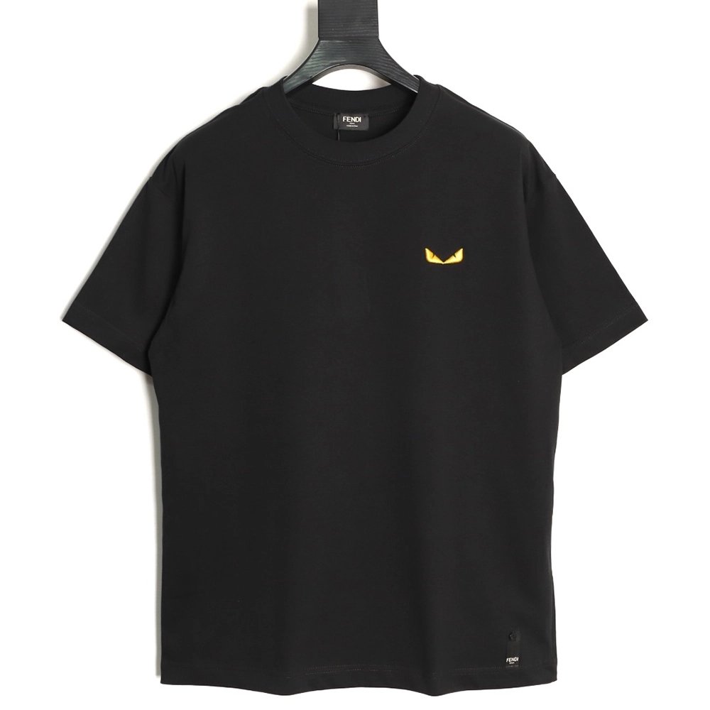 Fendi Monster Eyes Embroidered Short-Sleeve T-Shirt TSK1,Fendi