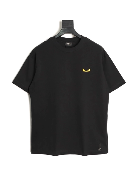 Fendi Monster Eyes Embroidered Short-Sleeve T-Shirt TSK1,Fendi