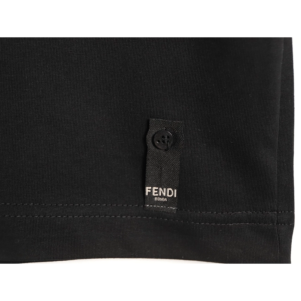 Fendi Monster Eyes Embroidered Short-Sleeve T-Shirt TSK1,Fendi