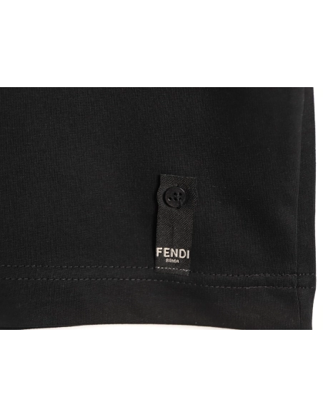 Fendi Monster Eyes Embroidered Short-Sleeve T-Shirt TSK1,Fendi