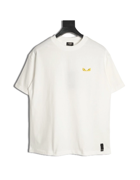 Fendi Monster Eyes Embroidered Short-Sleeve T-Shirt,Fendi