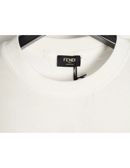 Fendi Monster Eyes Embroidered Short-Sleeve T-Shirt,Fendi