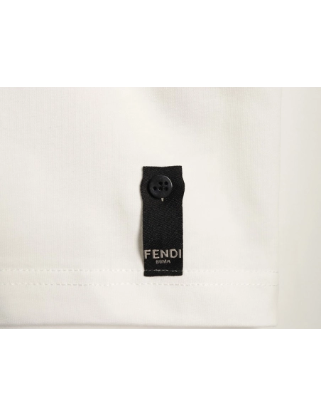 Fendi Monster Eyes Embroidered Short-Sleeve T-Shirt,Fendi
