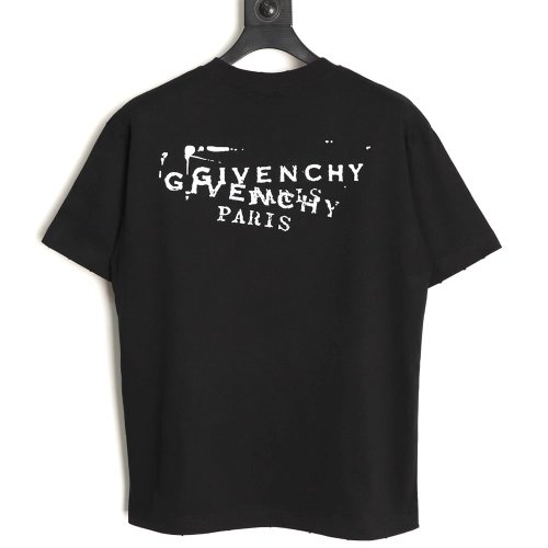 Givenchy Mottled Letter Print Short-Sleeve T-Shirt,Givenchy
