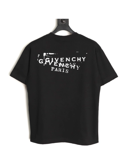 Givenchy Mottled Letter Print Short-Sleeve T-Shirt,Givenchy