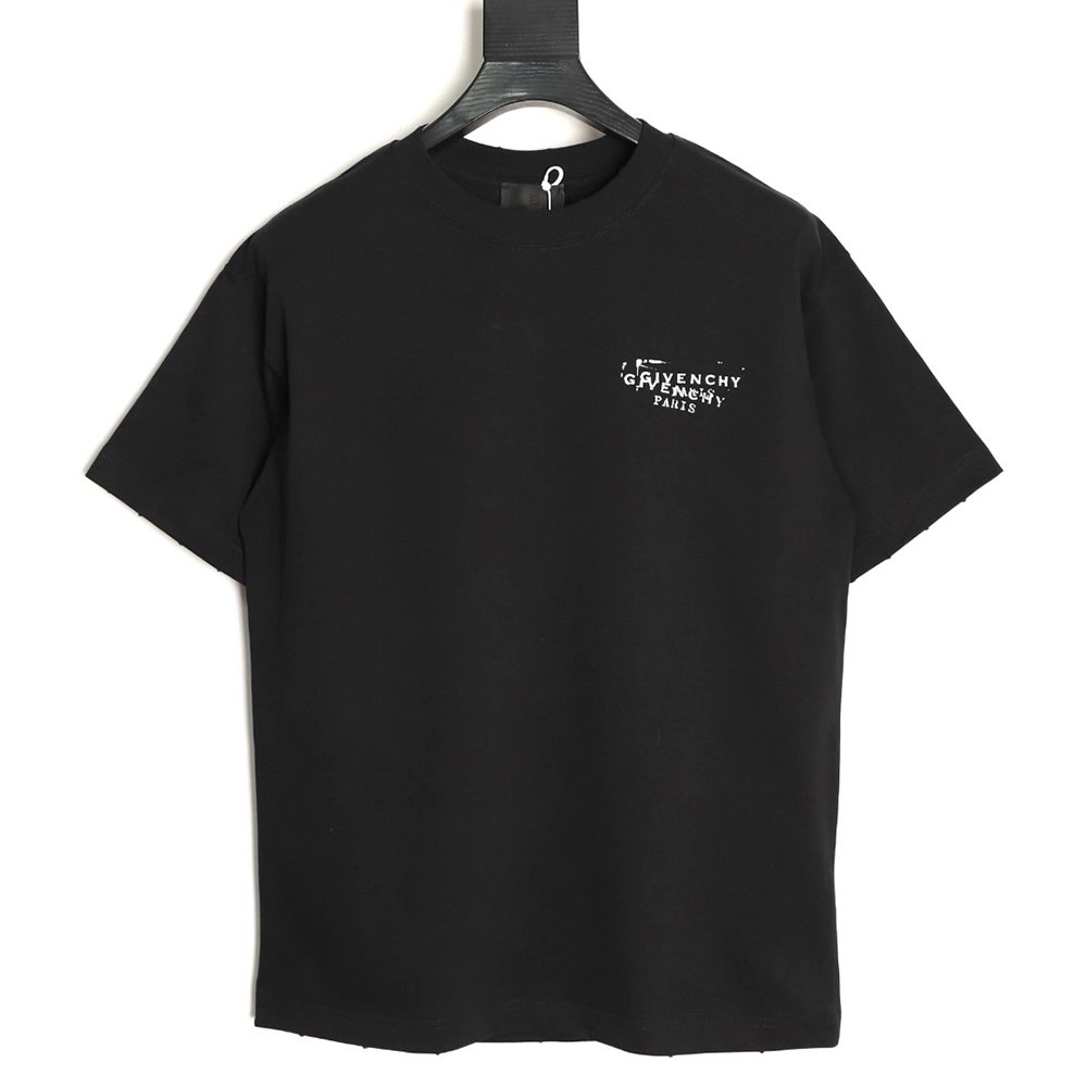 Givenchy Mottled Letter Print Short-Sleeve T-Shirt,Givenchy