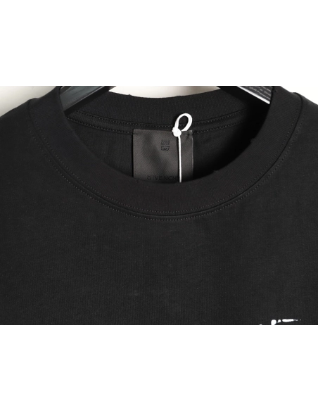 Givenchy Mottled Letter Print Short-Sleeve T-Shirt,Givenchy