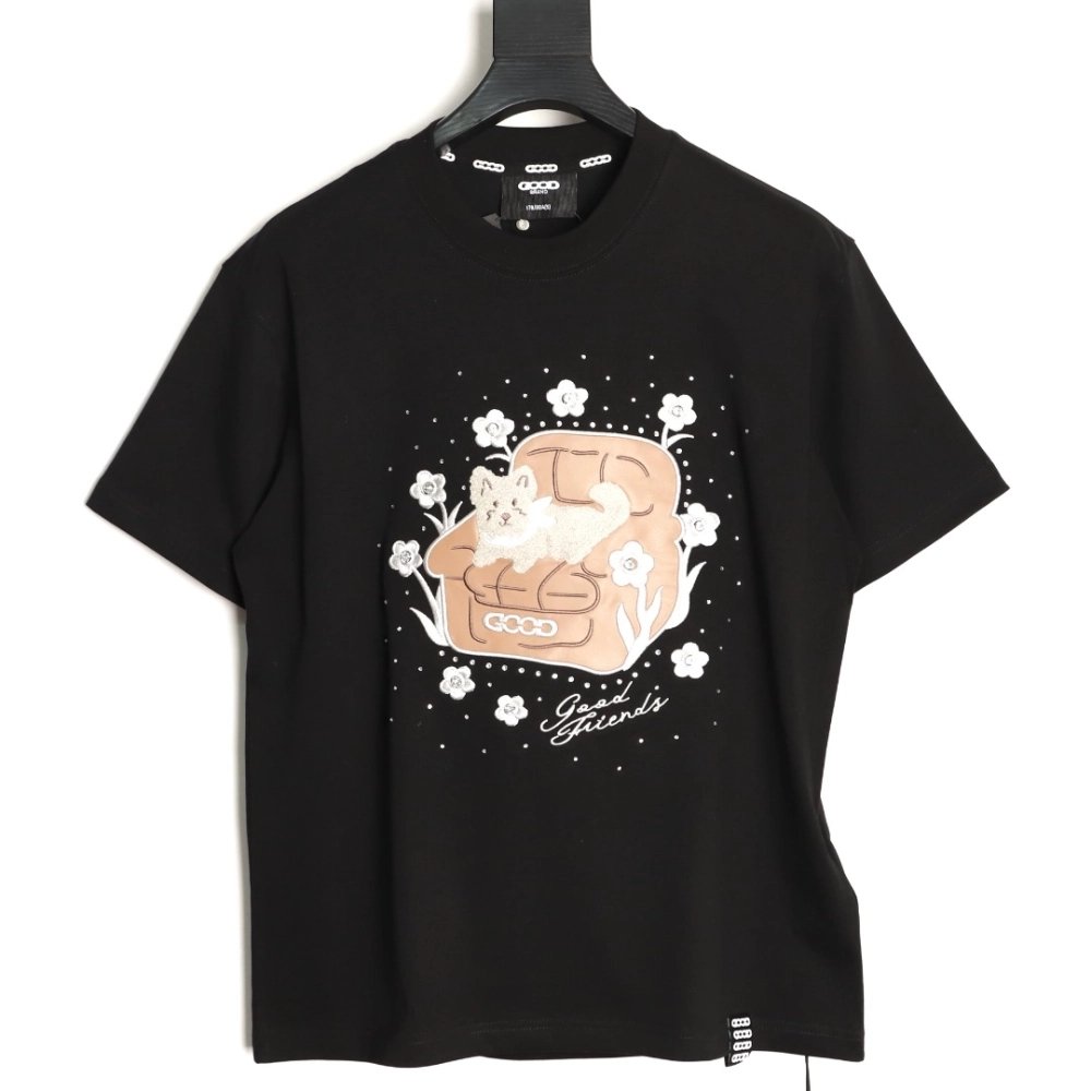 Good Brand Sofa Cat Pattern Short-Sleeve T-Shirt TSK1,Good Brand