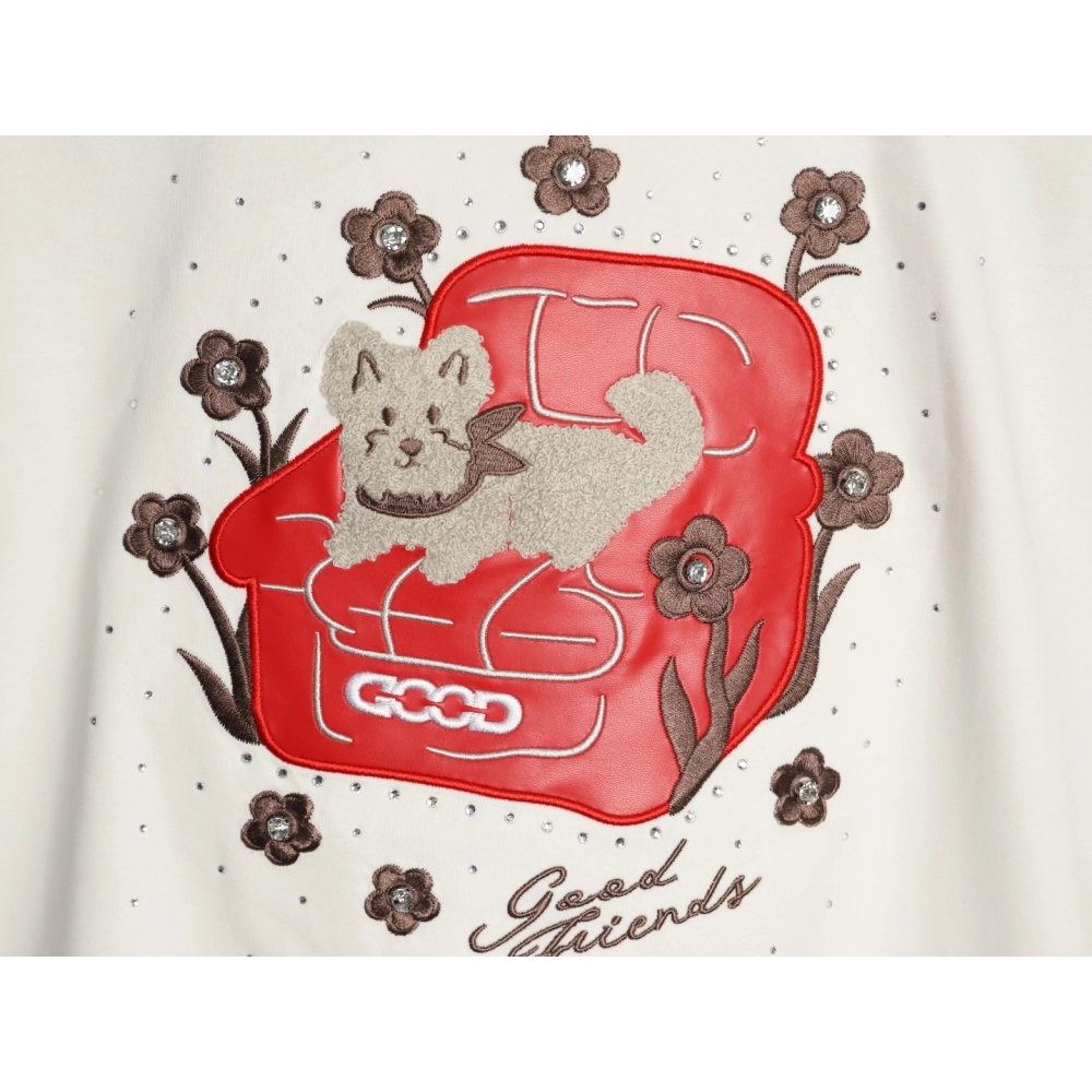 Good Brand Sofa Cat Pattern Short-Sleeve T-Shirt,Good Brand