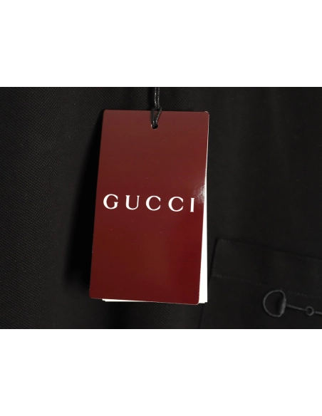 Gucci Two-Tone Horsebit Embroidery Short-Sleeve T-Shirt TSK1,Gucci