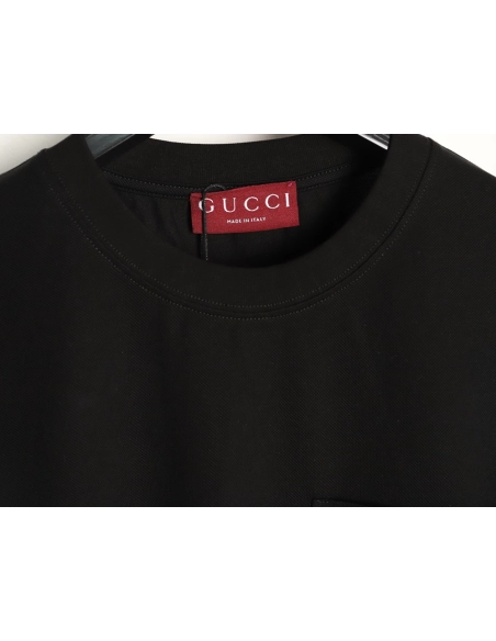 Gucci Two-Tone Horsebit Embroidery Short-Sleeve T-Shirt TSK1,Gucci