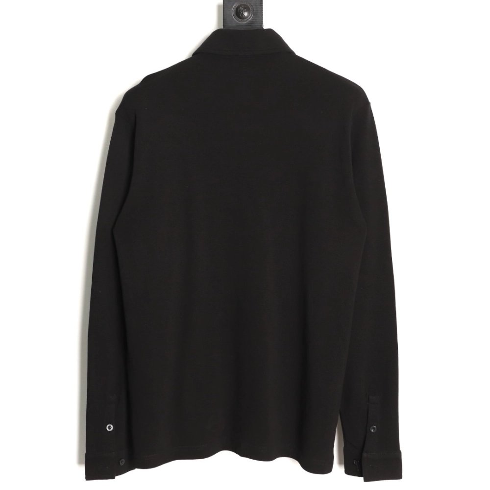 Gucci Logo-Embroidered Piqu¨¦ Cotton Long-Sleeve Shirt,Gucci