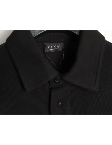 Gucci Logo-Embroidered Piqu¨¦ Cotton Long-Sleeve Shirt,Gucci