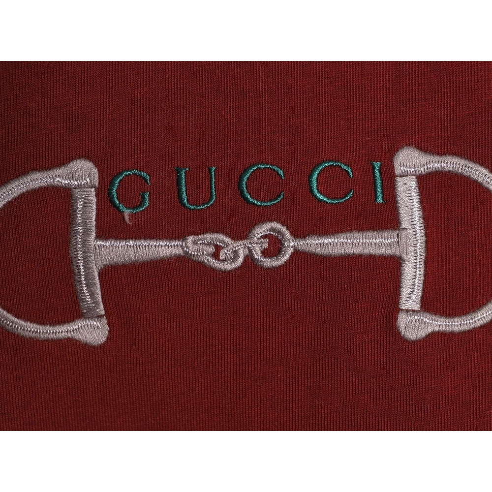 Gucci Two-Tone Horsebit Web Short-Sleeve T-Shirt,Gucci