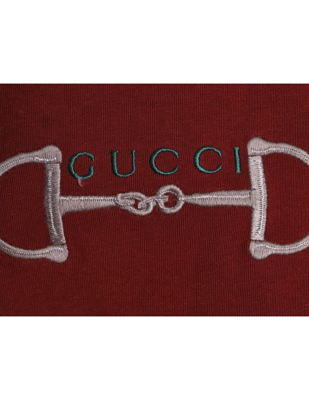 Gucci Two-Tone Horsebit Web Short-Sleeve T-Shirt,Gucci