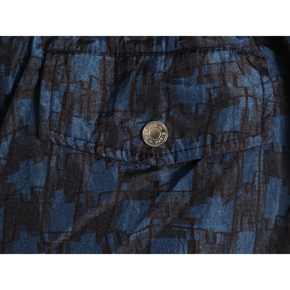 Herm¨¨s Paris All-Over Logo Nylon Shorts,Hermes