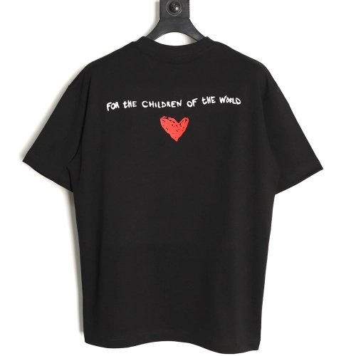 JIL SANDER Heart Graffiti Silicone Short-Sleeve T-Shirt TSK1,JIL SANDER