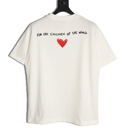 JIL SANDER Heart Graffiti Silicone Short-Sleeve T-Shirt,JIL SANDER
