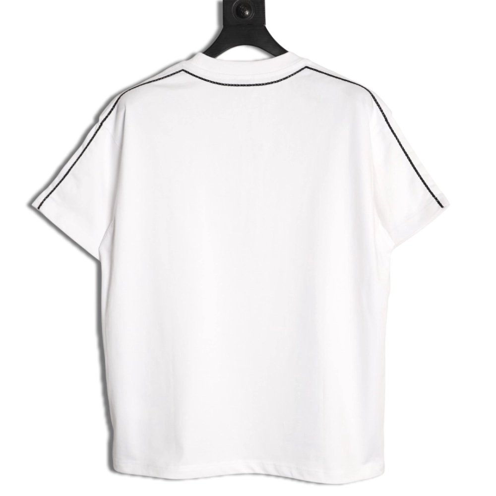 Loewe embroidered cat logo short-sleeved T-shirt,Loewe
