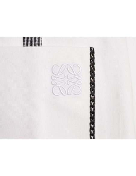 Loewe embroidered cat logo short-sleeved T-shirt,Loewe