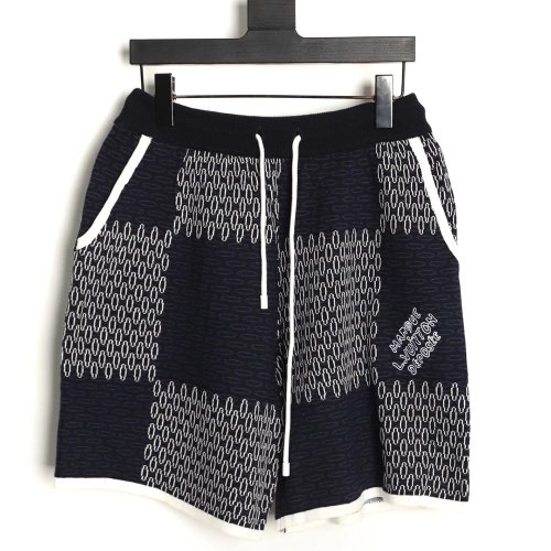 Louis Vuitton Damier Jacquard Knit Shorts,Louis Vuitton