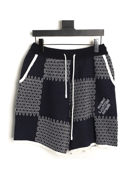Louis Vuitton Damier Jacquard Knit Shorts,Louis Vuitton